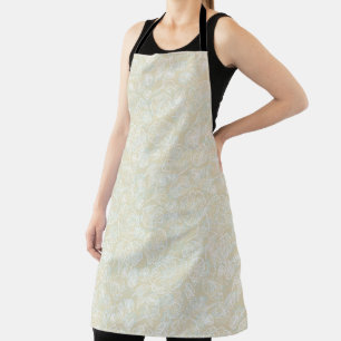 Delantal Beige Floral