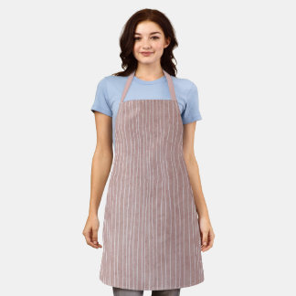 Delantal Beige Rubor Pale Stripes