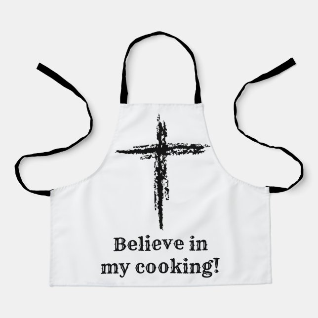 Delantal Believe in my cooking (Anverso)