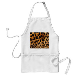 Delantal Bella Artes de animales salvajes Black Brown