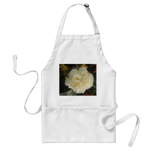 Delantal Belleza de Carnación Blanca Apron (Frente)