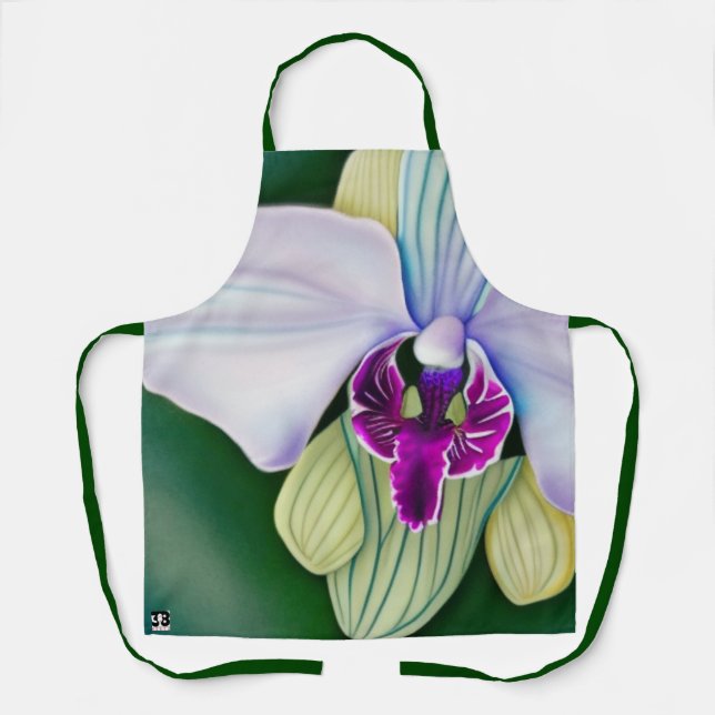 Delantal Belleza Orquídea (Anverso)