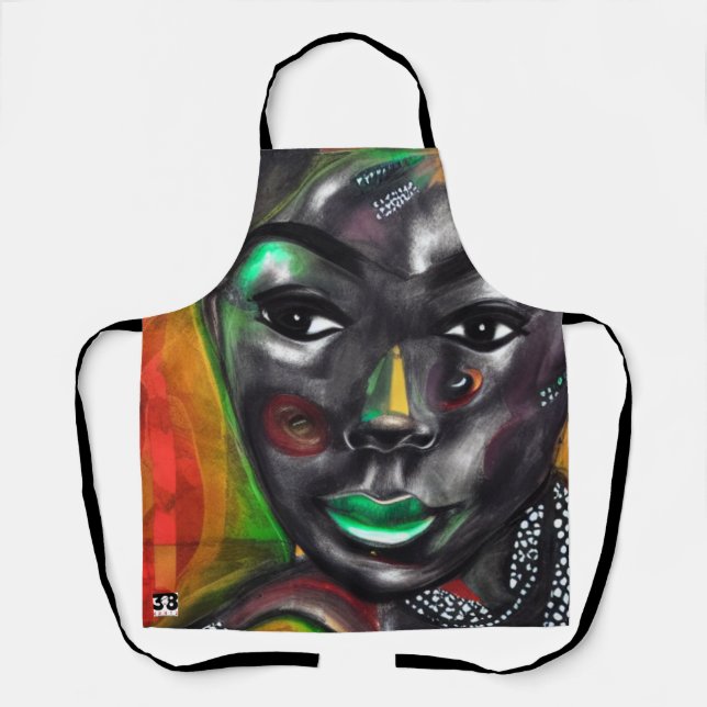 Delantal Bello negro (Anverso)