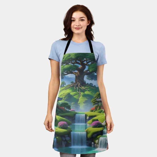 Delantal bello paisaje (Gastado)