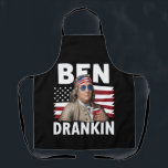 Delantal Ben Drankin Cerveza 4 de julio de bandera vintage<br><div class="desc">Ben Drankin Cerveza 4 de julio de bandera vintage gracioso</div>