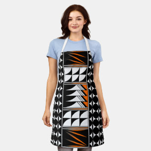 Delantal Bendición de pluma nativa en Naranja