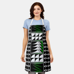 Delantal Bendición de plumas nativas en verde