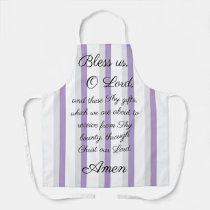 Delantal Benditos somos O Lord Lavender Gray Apron