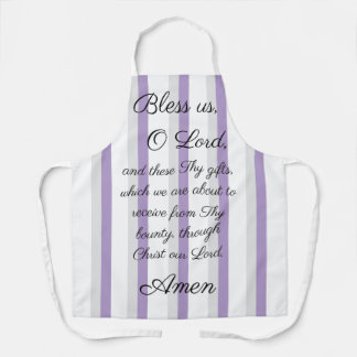 Delantal Benditos somos O Lord Lavender Gray Apron