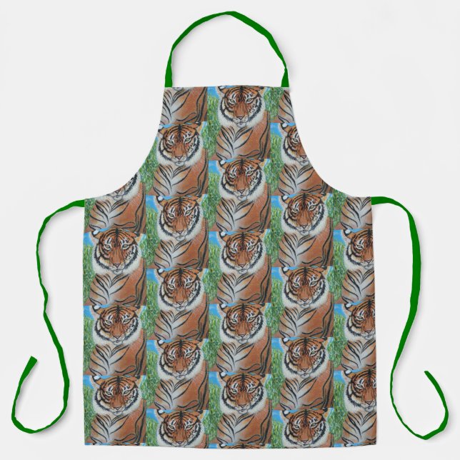Delantal Bengal Tiger All-Over Print Apron (Anverso)