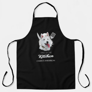 Delantal Berger Blanc Suisse King of the Kitchen Dog