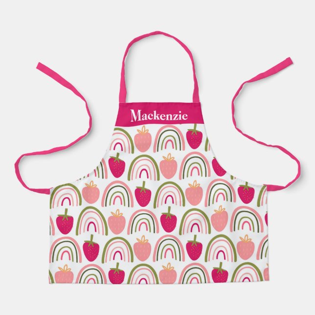 Delantal Berry Colorful Rainbows personalizados (Anverso)