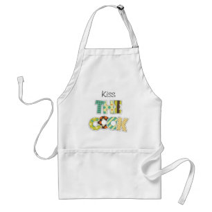 Delantal Besa Al Personalizado Apron De Las Cartas Retro De