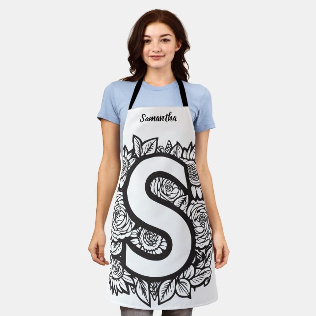 Delantal Besa El Monograma De Cocina Cocina Cocina Cocina D (Gastado)
