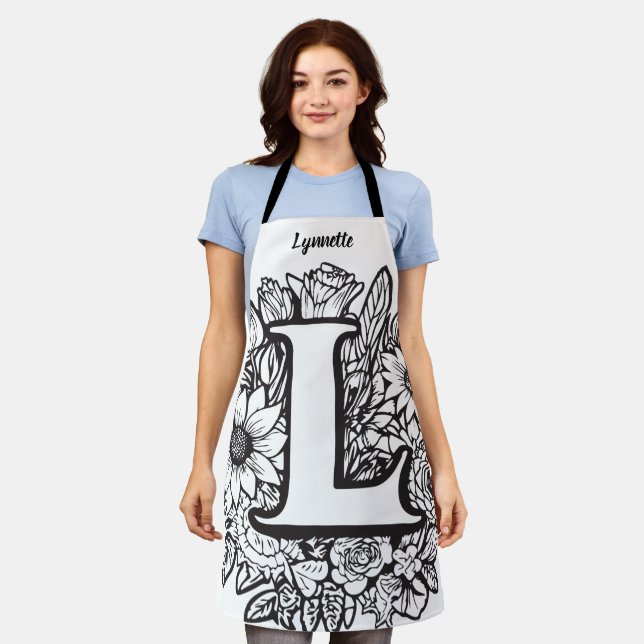 Delantal Besa El Monograma De Cocina Cocina Cocina Cocina D (Gastado)