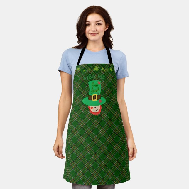 Delantal Bésame soy irlandés Apron (Gastado)