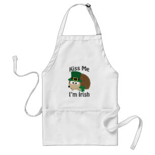 Delantal Bésame, soy un hedgehog irlandés