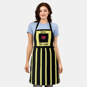 Delantal Besar el Cocinero amarillo y negro Apron (medio)