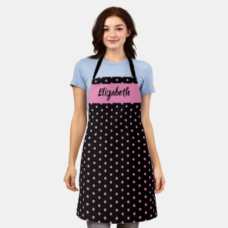 Delantal Besar Los Puntos De Polka De Cocina De Cocina De C