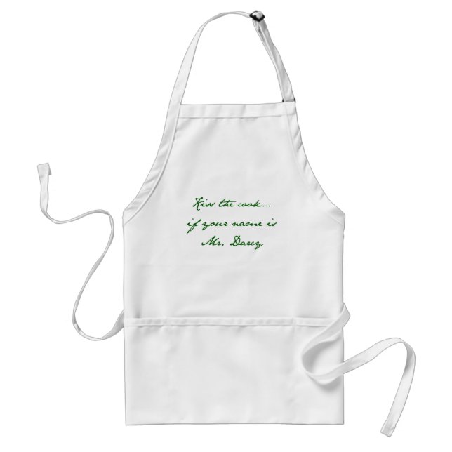 Delantal Bese al cocinero… si su nombre es Sr. Darcy (Frente)