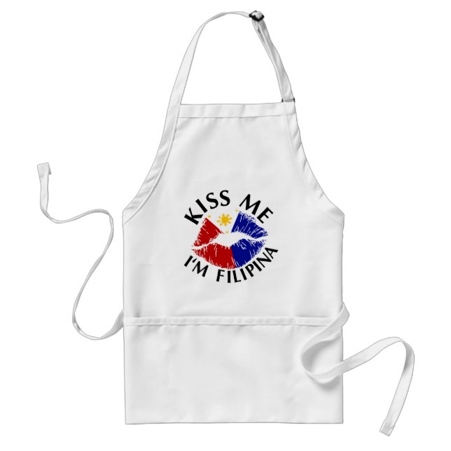 Delantal Béseme que soy filipina (Frente)