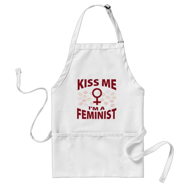 Delantal Béseme que soy una feminista (Frente)