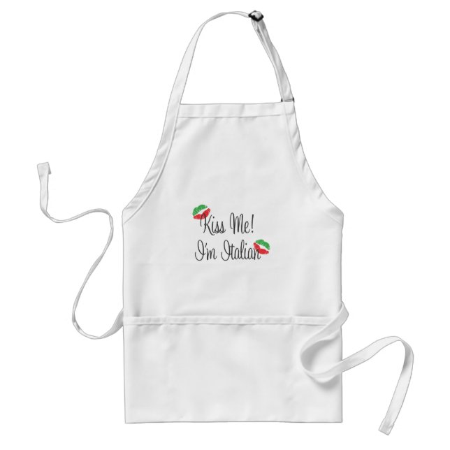 Delantal ¡Béseme! Soy italiano (Frente)