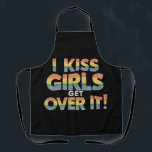 Delantal Beso a Chicas que lo superan con una divertida bis<br><div class="desc">Beso a Chicas que lo superan con una divertida bisexual lesbiana</div>