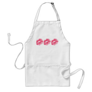 Delantal Beso rosa