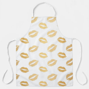 Delantal Besos Dorados Glitzy