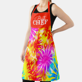 DELANTAL BEST CHEF FLAMMABLE DISEÑE TIE-DYE