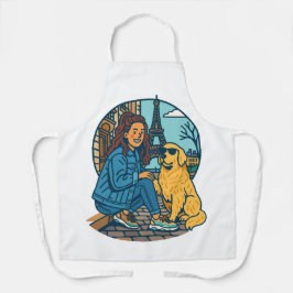 Delantal Best Dog Mom Ever in Paris
