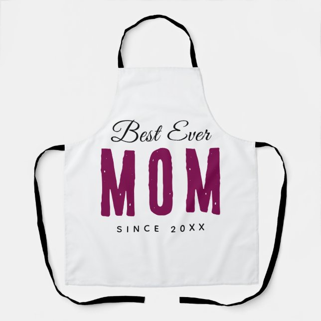 Delantal Best Mom Ever Custom Apron – Personalized Massage (Anverso)