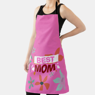 Delantal  Best Mom Happy Mother's Day