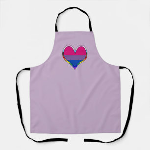 Delantal Bi Pride Heart Apron