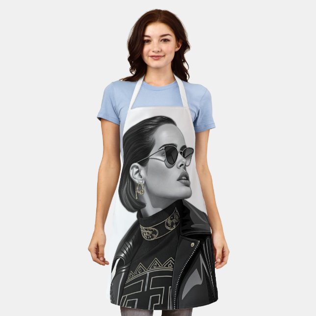 Delantal Bianca Censori High-Fashion Streetwear Tee (Gastado)