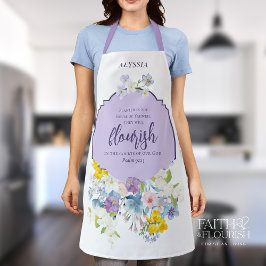 Delantal Biblia floral de primavera contra elegancia person