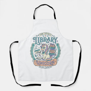 Delantal Biblioteca de Unicornios Remera Gráfica Caprichosa