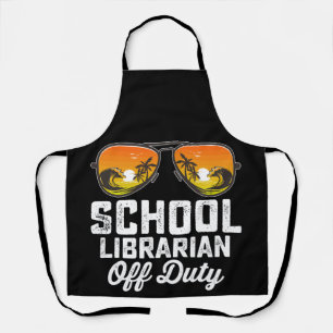 Delantal Bibliotecario Escolar Fuera de Servicio Último Día