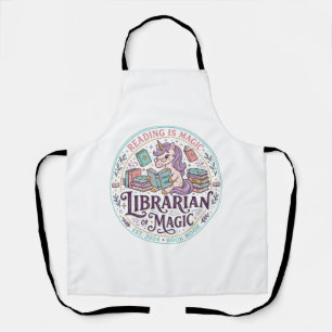 Delantal Bibliotecario Unicornio de Magia Gráfico de Produc