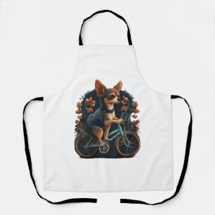Delantal Bicicleta Chihuahua Bicicleta Perro Ciclismo