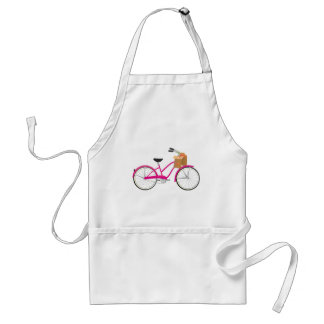 Delantal Bicicleta Hot PInk con Naranjas