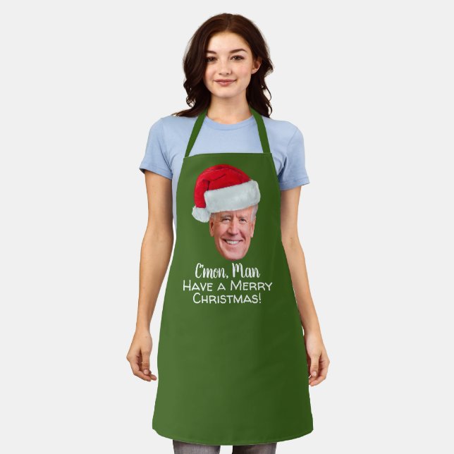 Delantal Biden Harris 2020 - Joe Santa Hat - C'mon Man (Gastado)