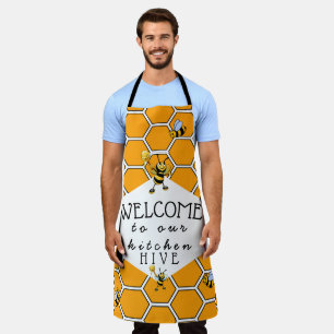 Delantal Bienvenidos A Guay Y A Bee Hive Apron