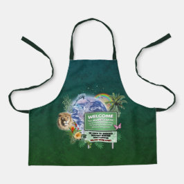 Delantal Bienvenidos al planeta Tierra