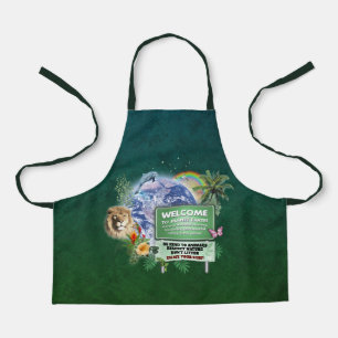 Delantal Bienvenidos al planeta Tierra