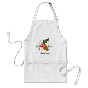 Delantal Bienvenidos Navidades Apron. Nombre modificable