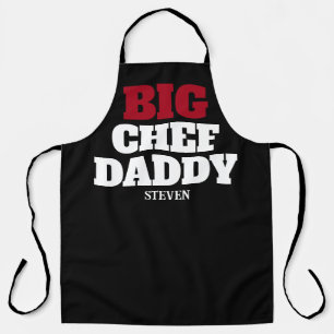 Delantal Big Chef Daddy Funny Cita Parrillada Personalizada