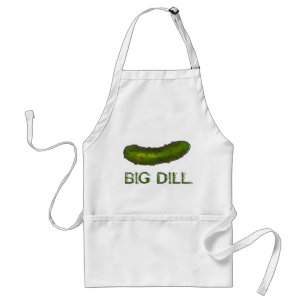 Delantal Big Dill (Deal) Crunchy Green Kosher Pickle Foodie