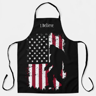 Delantal Bigfoot Patriótico – Sasquatch Bandera Americana